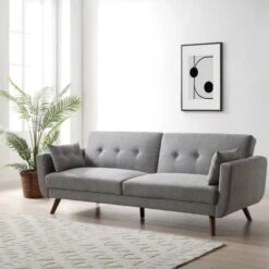 Kyoto Bobby Grey 3 Seater Sofa Bed -Furniture Sale Shop 30699157 alt02