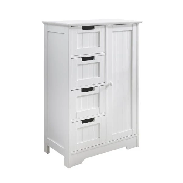 Lloyd Pascal White 4 Drawer Storage Cabinet 1 Lloyd Pascal White 4 Drawer Storage Cabinet