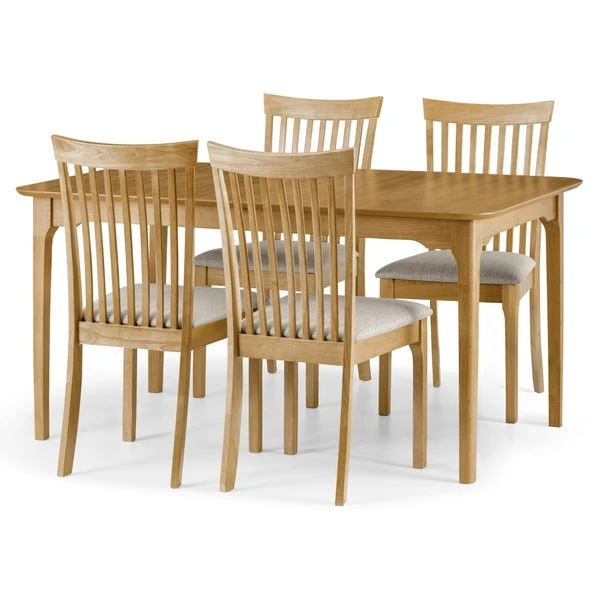 Julian Bowen Ibsen Dining Table With 4 Chairs 1 Julian Bowen Ibsen Dining Table With 4 Chairs