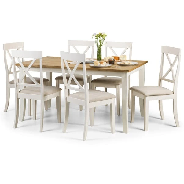 Julian Bowen Davenport Dining Table With 6 Chairs 1 Julian Bowen Davenport Dining Table With 6 Chairs