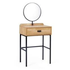 Dunelm Greenwich Small 1 Drawer Dressing Table With Mirror -Furniture Sale Shop 30712309 alt02