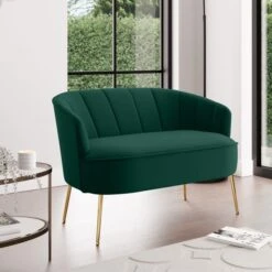 Dunelm Matilda Velvet Two Seater Sofa