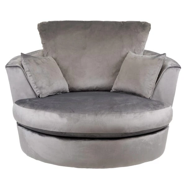 Dunelm Blake Soft Velvet Swivel Chair 2 Dunelm Blake Soft Velvet Swivel Chair - Image 2