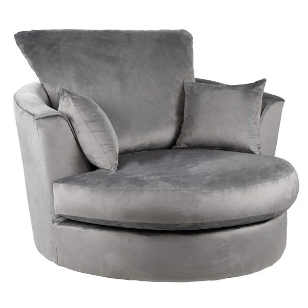 Dunelm Blake Soft Velvet Swivel Chair 3 Dunelm Blake Soft Velvet Swivel Chair - Image 3