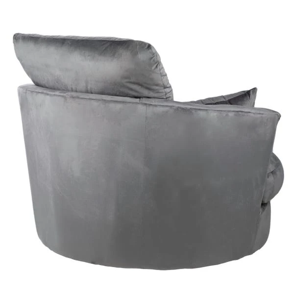 Dunelm Blake Soft Velvet Swivel Chair 6 Dunelm Blake Soft Velvet Swivel Chair - Image 6