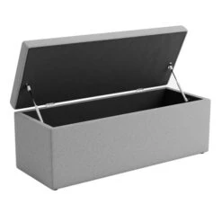 Dunelm Oswald Faux Wool Buttoned Ottoman Bench -Furniture Sale Shop 30726579 alt03