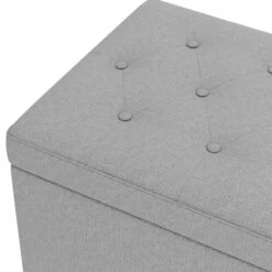 Dunelm Oswald Faux Wool Buttoned Ottoman Bench -Furniture Sale Shop 30726579 alt05