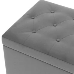 Dunelm Oswald Velvet Buttoned Ottoman Bench -Furniture Sale Shop 30726584 alt05