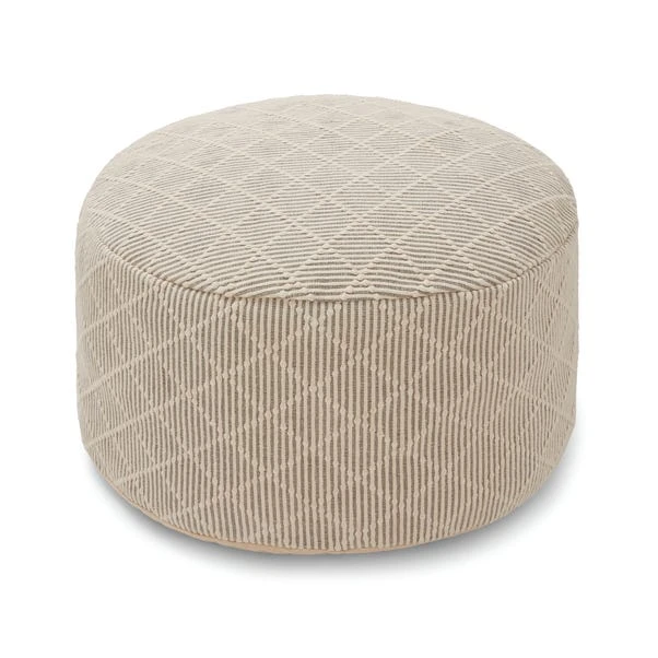 Dunelm Tufted Diamond Natural Pouffe 4 Dunelm Tufted Diamond Natural Pouffe - Image 4