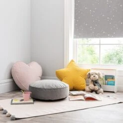 Dunelm Kid's Isla Star Pouffe Citrus -Furniture Sale Shop 30727048 alt05