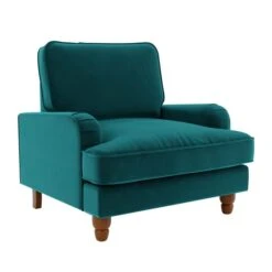 Dunelm Beatrice Matte Velvet Armchair -Furniture Sale Shop 30727304 alt02