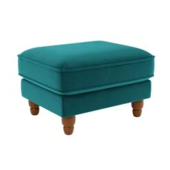 Dunelm Beatrice Matte Velvet Footstool -Furniture Sale Shop 30727307 alt02