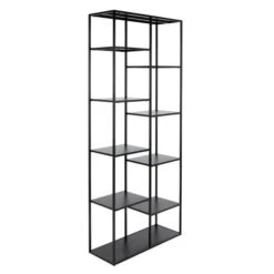 Dunelm Tall Slim Black Book Case Shelving Unit 9 Dunelm Tall Slim Black Book Case Shelving Unit -Furniture Sale Shop 30737075 alt03