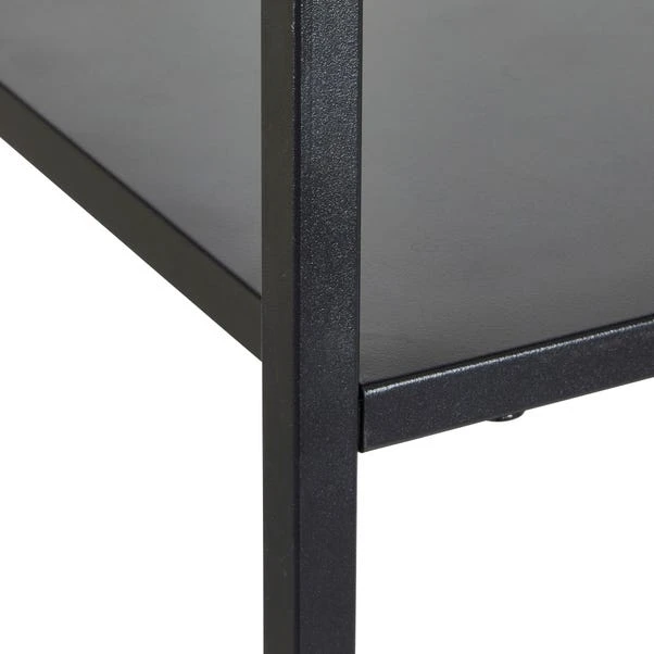 Dunelm Tall Slim Black Book Case Shelving Unit 5 Dunelm Tall Slim Black Book Case Shelving Unit - Image 5