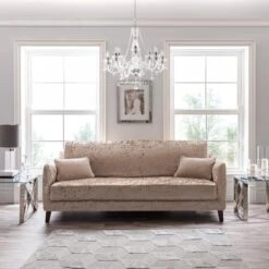 Dunelm Crushed Velvet Three Seater Sofa Cover