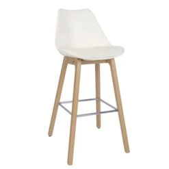 Dunelm Erik Bar Stool With White Back -Furniture Sale Shop 30747699 alt02