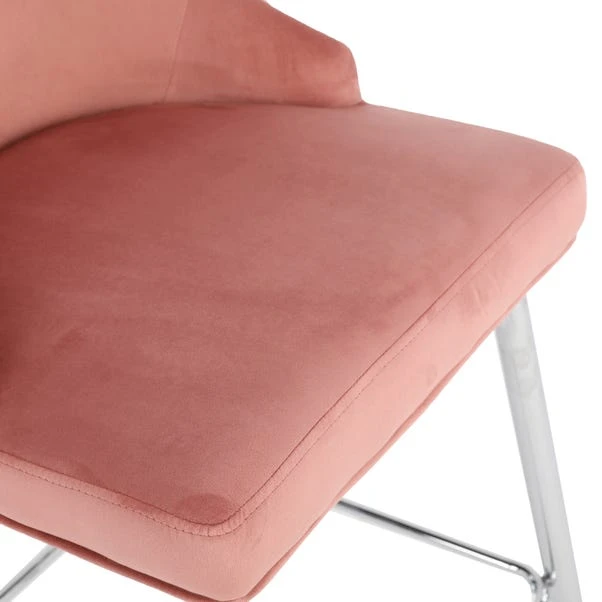 Dunelm Peyton Velvet Bar Stool 6 Dunelm Peyton Velvet Bar Stool - Image 6