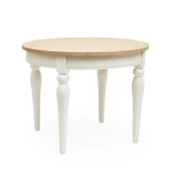 Dunelm Churchgate Ivory Round Dining Table -Furniture Sale Shop 30748636 alt02