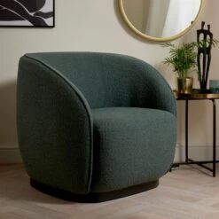 Dunelm Arlo Boucle Accent Chair