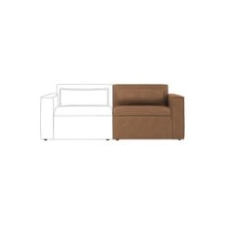 Dunelm Modular Arne Faux Leather Right Hand Seat