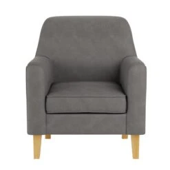 Dunelm Cooper Grey Faux Leather Armchair 8 Dunelm Cooper Grey Faux Leather Armchair -Furniture Sale Shop 30753409 alt02