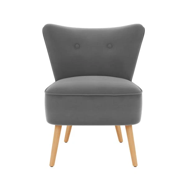 Dunelm Eliza Velvet Cocktail Chair 3 Dunelm Eliza Velvet Cocktail Chair - Image 3