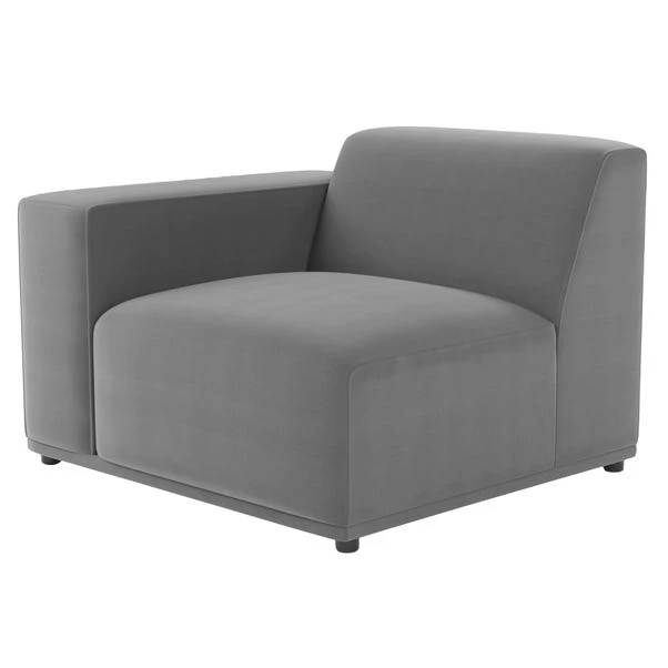 Dunelm Modular Cruz Velvet Left Hand Piece 3 Dunelm Modular Cruz Velvet Left Hand Piece - Image 3