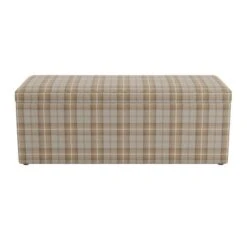 Dunelm Oswald Check Ottoman Storage Bench -Furniture Sale Shop 30761376 alt02