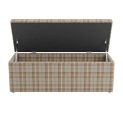 Dunelm Oswald Check Ottoman Storage Bench -Furniture Sale Shop 30761376 alt03