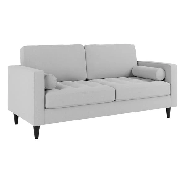 Dunelm Zoe Light Grey Boucle 3 Seater Sofa Bed 3 Dunelm Zoe Light Grey Boucle 3 Seater Sofa Bed - Image 3