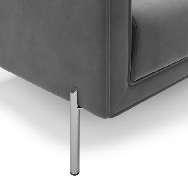 Dunelm Bellamy Luxe Velvet Snuggle Chair 6 Dunelm Bellamy Luxe Velvet Snuggle Chair - Image 6