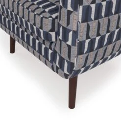 Dunelm Eddie Regents Jacquard Tub Chair Navy -Furniture Sale Shop 30765516 alt05