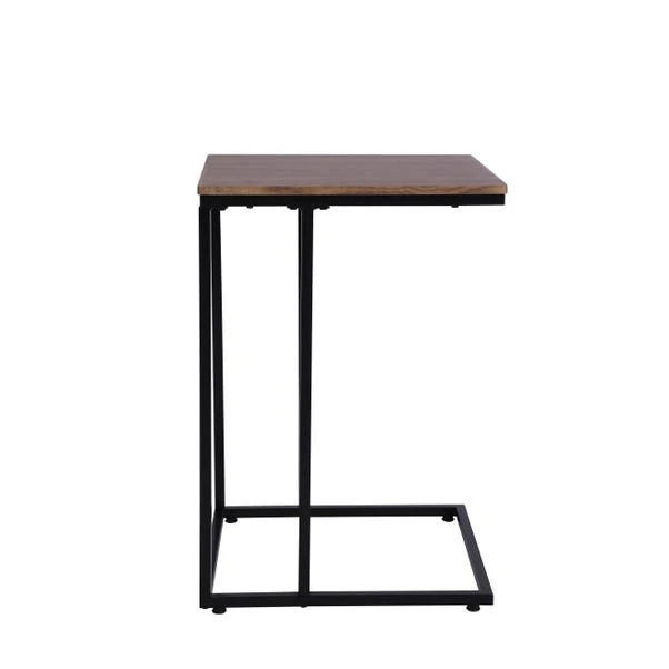 Dunelm Charlie Rustic Wood Effect C-Shaped Side Table 2 Dunelm Charlie Rustic Wood Effect C-Shaped Side Table - Image 2