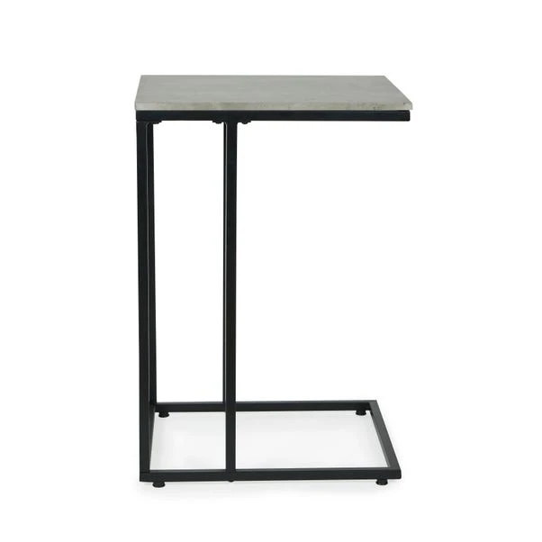 Dunelm Charlie Concrete Effect C-Shaped Side Table 5 Dunelm Charlie Concrete Effect C-Shaped Side Table - Image 5