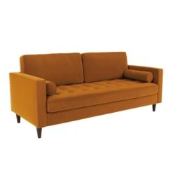 Dunelm Zoe Velvet 3 Seater Sofa -Furniture Sale Shop 30766215 alt02