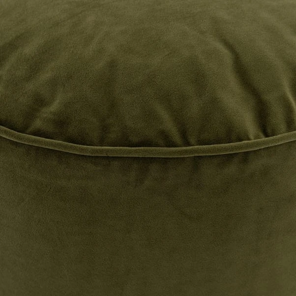 Dunelm Eliza Velvet Pouffe 3 Dunelm Eliza Velvet Pouffe - Image 3