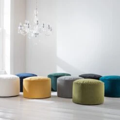 Dunelm Eliza Velvet Pouffe 7 Dunelm Eliza Velvet Pouffe -Furniture Sale Shop 30766412 alt06