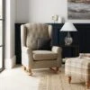 Dunelm Oswald Faux Wool Button Back Rocking Chair