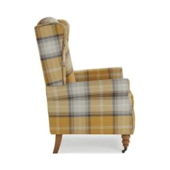 Dunelm Oswald Grande Check Wingback Armchair 10 Dunelm Oswald Grande Check Wingback Armchair -Furniture Sale Shop 30766655 alt04