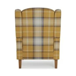 Dunelm Oswald Grande Check Wingback Armchair 11 Dunelm Oswald Grande Check Wingback Armchair -Furniture Sale Shop 30766655 alt05
