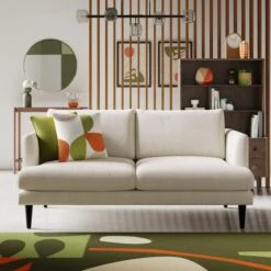 Dunelm Reuben Tonal Boucle 2 Seater Sofa