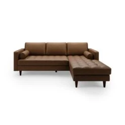 Dunelm Zoe Faux Leather Right Hand Corner Sofa -Furniture Sale Shop 30767155 alt02