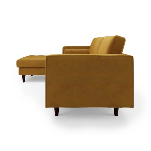 Dunelm Zoe Velvet Left Hand Corner Sofa 4 Dunelm Zoe Velvet Left Hand Corner Sofa - Image 4