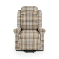Dunelm Edith Check Rise And Recline Chair -Furniture Sale Shop 30767903 alt04