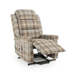 Dunelm Edith Check Rise And Recline Chair -Furniture Sale Shop 30767903 alt05