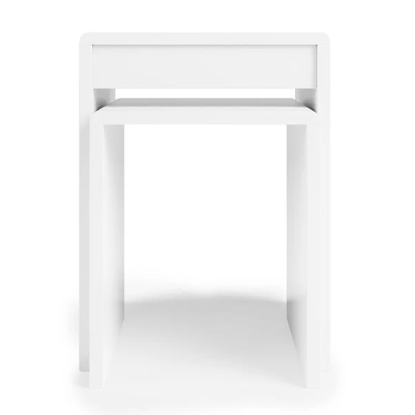 Dunelm Larson White Nest Of Tables 3 Dunelm Larson White Nest Of Tables - Image 3
