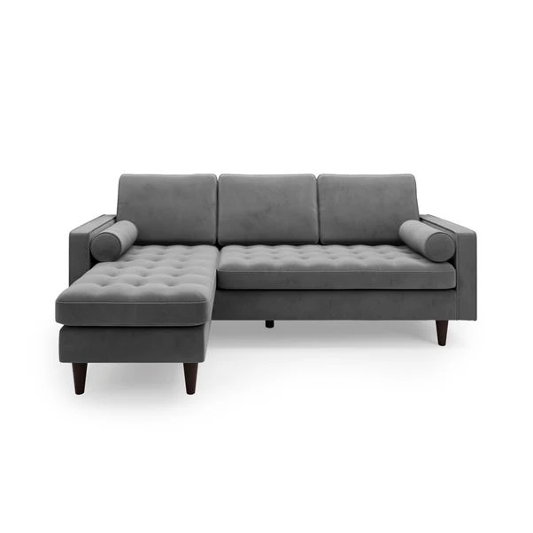 Dunelm Alfie Velvet Corner Chaise 3 Dunelm Alfie Velvet Corner Chaise - Image 3