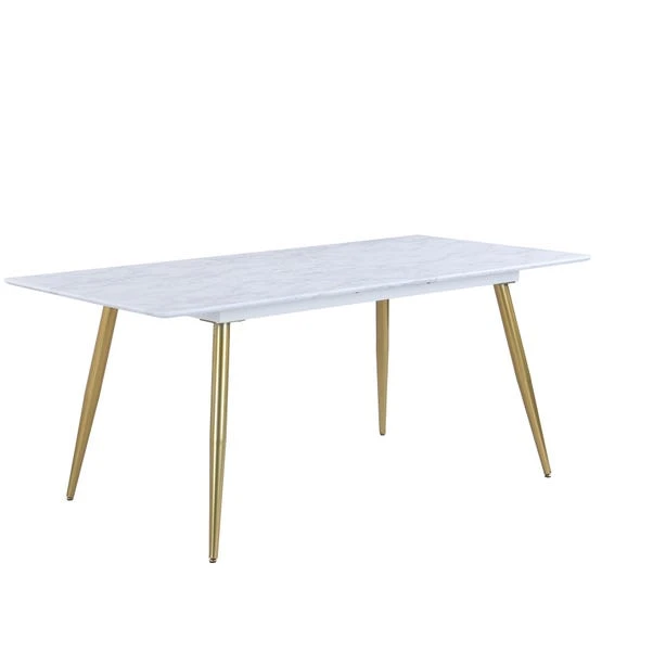 Dunelm Kendall Marble Effect Extending Dining Table 4 Dunelm Kendall Marble Effect Extending Dining Table - Image 4