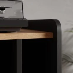 Dunelm Georgi Vinyl Cabinet Black 9 Dunelm Georgi Vinyl Cabinet Black -Furniture Sale Shop 30769724 alt03