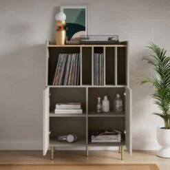 Dunelm Georgi Vinyl Cabinet Natural 8 Dunelm Georgi Vinyl Cabinet Natural -Furniture Sale Shop 30769725 alt02